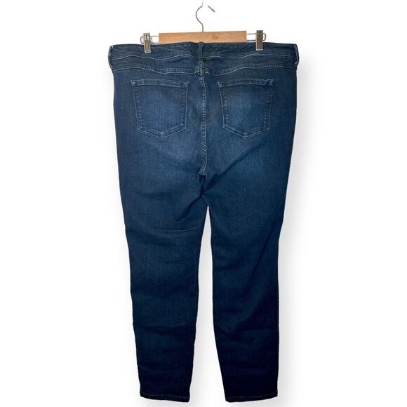 TORRID Luxe Skinny Premium Jeans Denim High Rise Dark Wash 20R Stretch - Picture 2 of 10